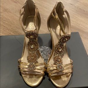 Vince Camuto Rose Gold wedge sandle